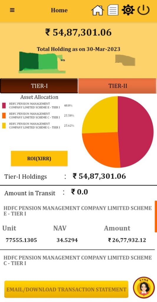 NPS app dashboard and summary