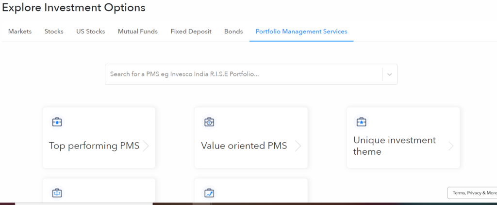 INDMoney app review of investing in PMS